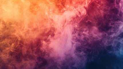 Obraz na płótnie Canvas A vibrant and captivating close-up image of a cloud of colorful smoke. This visually striking photo can be used to add a burst of color and energy to various projects