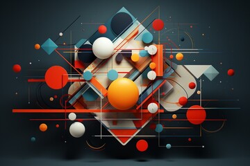 Immerse yourself in the mesmerizing world of geometric art with this intriguing 3D representation