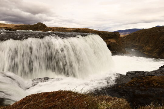 Reykjafoss waterfall is one of the hidden treasures of Skagafjörőur located in the north of Iceland