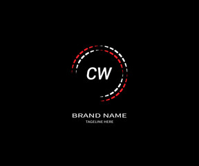 CW letter logo Design. Unique attractive creative modern initial CW initial based letter icon logo