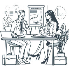 The epitome of business triumph! These professionals proudly raise a trophy filled with money, symbolizing their outstanding achievements.