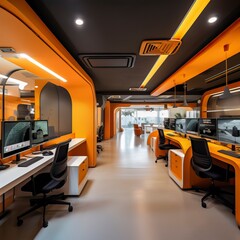 Office qubicle Space Interior