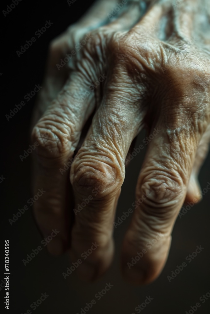 Poster a detailed close-up of a person's hands tightly grasping an object. this versatile image can be used