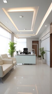 Office reception Interior, Office Interior