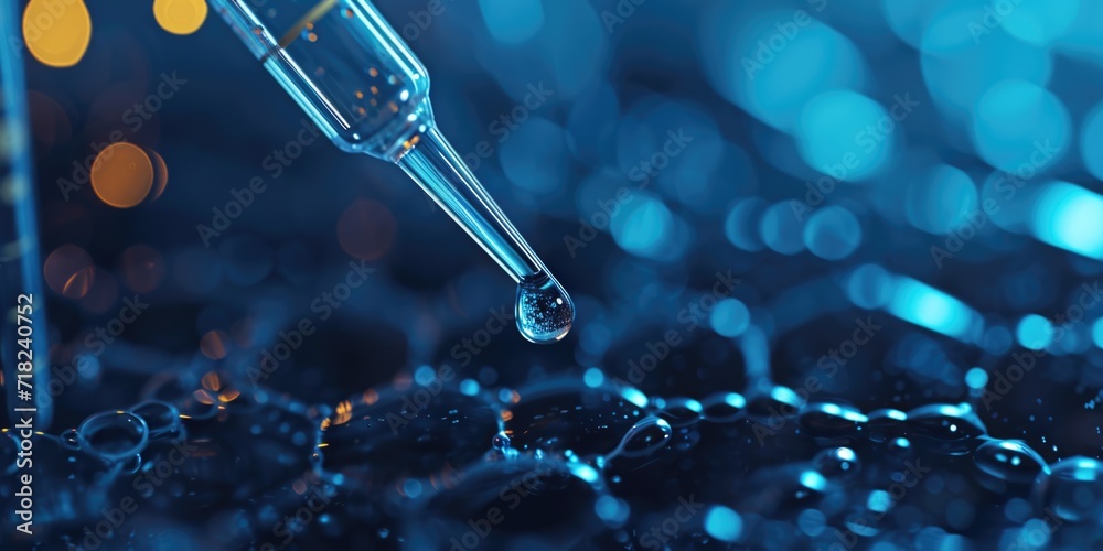 Aufkleber a droplet of liquid sitting on top of a pile of beads. can be used for various creative and scientif