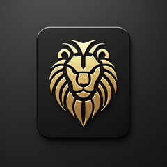 A sophisticated gold lion head emblem for a luxurious touch.
