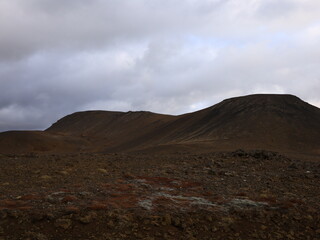 Reykjanesfólkvangur is a nature preserve in Iceland with lava formations, crater lakes, bird cliffs and bubbling geothermic fields