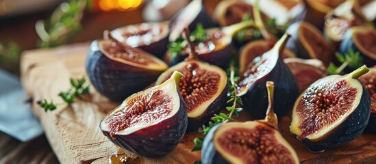 The platter was beautifully arranged, showcasing the vibrant colors of the figs stuffed with blue cheese and thyme, perfectly seasoned with a drizzle of sweet honey.