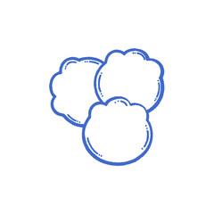 svg donate blood doodle element set