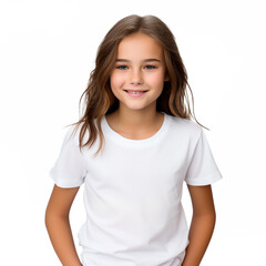 teenage girl on isolated background. advertising