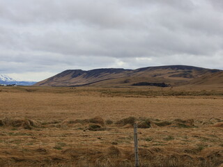 View on a valley in the Southern Region of iceland