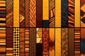 amber different pattern illustrations of individual different woven fabric patterns
