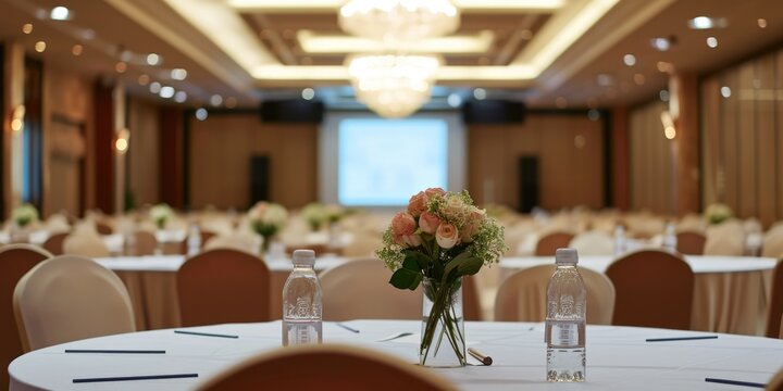 A vase of flowers sitting on top of a table. Perfect for home decor or event planning