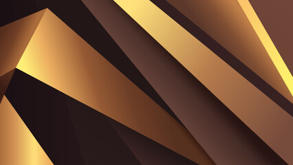 Dark premium wallpaper with gold gradient geometric elements