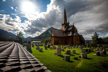 Fototapeta na wymiar old church in Norway