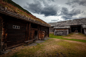 Fototapeta na wymiar historic village of Norway