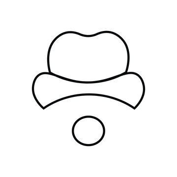 recommend clip art: clown icon vector. clown sign on white background. clown icon for web and app
                    icon editable stroke, sign, symbol outline line button isolated on white