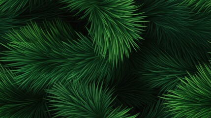 Abstraction of green needles. Intricate and vibrant illustration capturing the essence of nature