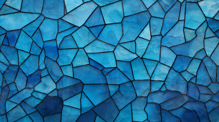 Morceaux de céramiques, carrelage, pierre de faïences de couleur bleu. Texture, matière, roche. Gros plan. Pour conception et création graphique - obrazy, fototapety, plakaty