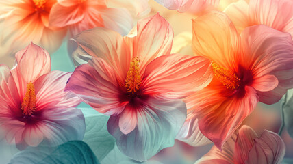 Blooming Floral Symphony on Digital Canvas