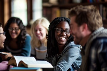 Diverse Group Engages In Vibrant Bible Study And Discussion. Сoncept Spiritual Growth, Bible Study, Community Engagement, Multicultural Gathering, Deep Discussion