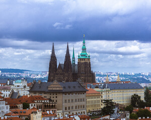 Fototapeta premium view of the town prague