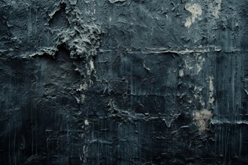 Dark Textured Wall With Space For Advertisements, Creating Eerie Backdrop. Сoncept Street Art...