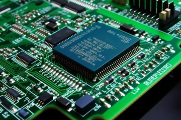 Obraz premium Close-Up View of Solid State Drive for Technology Concepts and Computer Hardware Presentations