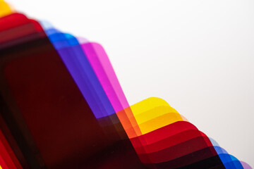geles de colores uno encima de otro - obrazy, fototapety, plakaty
