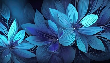 beautiful abstract floral ink background made with  ai