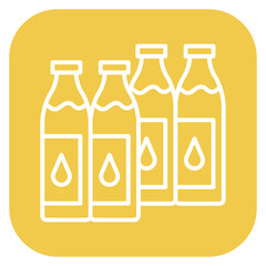 Milk Bottles Icon of Farming iconset.