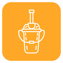 Sand Bucket Icon of Emergency Services iconset.