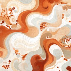 Organic patterns, Coral reefs patterns, white and bronze, vector image