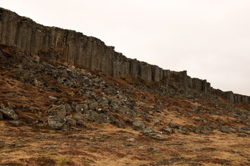 Gerðuberg  is a cliff of dolerite, a coarse-grained basalt rock, located on western peninsula...