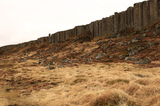 Ger&eth;uberg  is a cliff of dolerite, a coarse-grained basalt rock, located on western peninsula Sn&aelig;fellsnes of Iceland