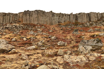 Gerðuberg  is a cliff of dolerite, a coarse-grained basalt rock, located on western peninsula...