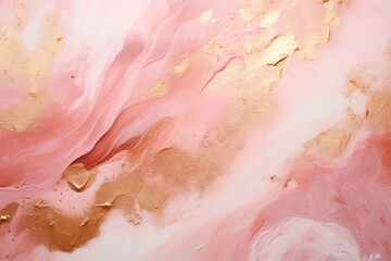 Obraz na płótnie Canvas Abstract watercolor pink marble alcohol ink texture and luxury realistic gold glitter background