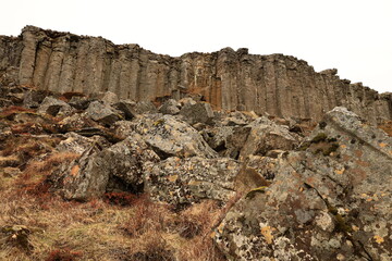 Gerðuberg  is a cliff of dolerite, a coarse-grained basalt rock, located on western peninsula...