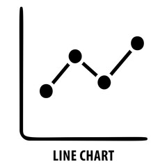 Line chart, graph, data visualization, line chart icon, statistics, analytics, data analysis, information graphics, infographic, chart, line graph, data representation, chart symbol, data tracking