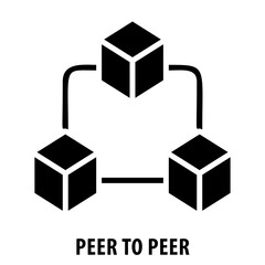 Peer to peer, P2P, peer to peer icon, decentralized, direct interaction, peer network, sharing economy, P2P icon, collaboration, direct communication, peer to peer connection, distributed