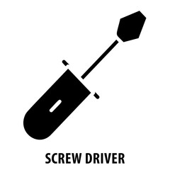 Screwdriver, tool, repair, construction, hardware, screw driver icon, fixing, maintenance, hand tool, DIY, workshop, carpentry, building, fastening