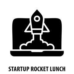 Startup rocket launch, business launch, innovation, new venture, rocket icon, takeoff, beginning, space exploration, startup concept, lift off, launch pad, entrepreneurship, space travel