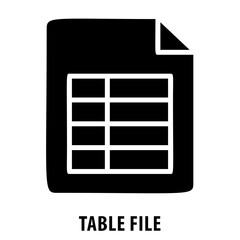 Table file, data table, document, spreadsheet, file, Table file icon, data management, information, table icon, record keeping, data analysis, table file format, database, documentation © yudi