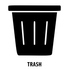 Trash, garbage, waste, disposal, rubbish, Trash icon, environmental, litter, waste management, clean, throw away, trash bin, pollution, unclean, discarded