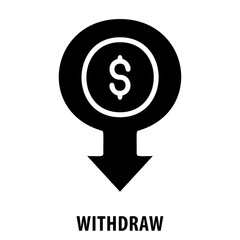 withdrawal, cash out, financial transaction, banking, money, currency, finance, cash withdrawal, banking icon, remove, take out, retrieve, funds, remove funds
