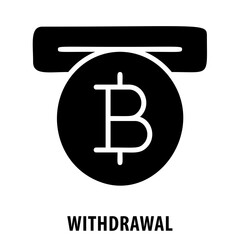Obraz premium withdrawal, financial transaction, banking, money, currency, finance, cash withdrawal, banking icon, remove, take out, retrieve, funds, remove funds