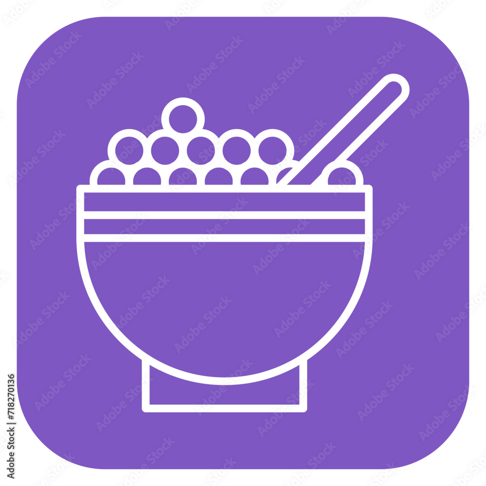 Wall mural cereal bowl icon of morning and breakfast iconset.