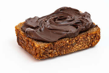 Brotscheibe mit Nusscreme