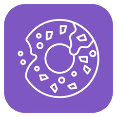 Donut Icon of Morning and Breakfast iconset.