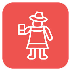 Woman Taking Selfie Icon of Housekeeping iconset.
